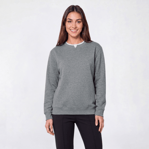 Petite Hasting & Smith Long Sleeve Solid Fleece Sweatshirt